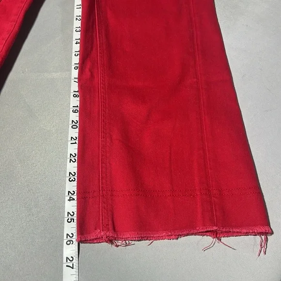 Maje red jeans wide leg - Picture 6 of 10
